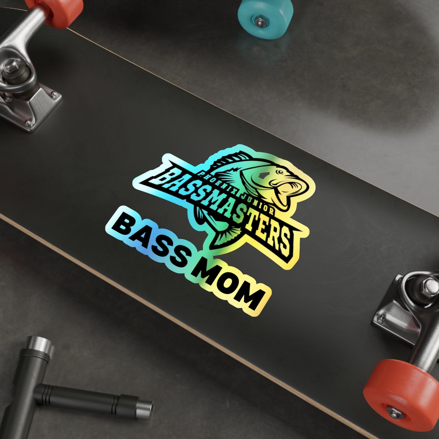 Holographic Die-cut Stickers - Junior Bassmasters - BASS MOM