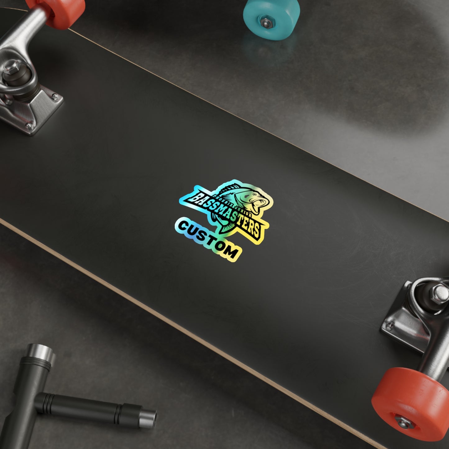 CUSTOM Holographic Die-cut Stickers - Junior Bassmasters