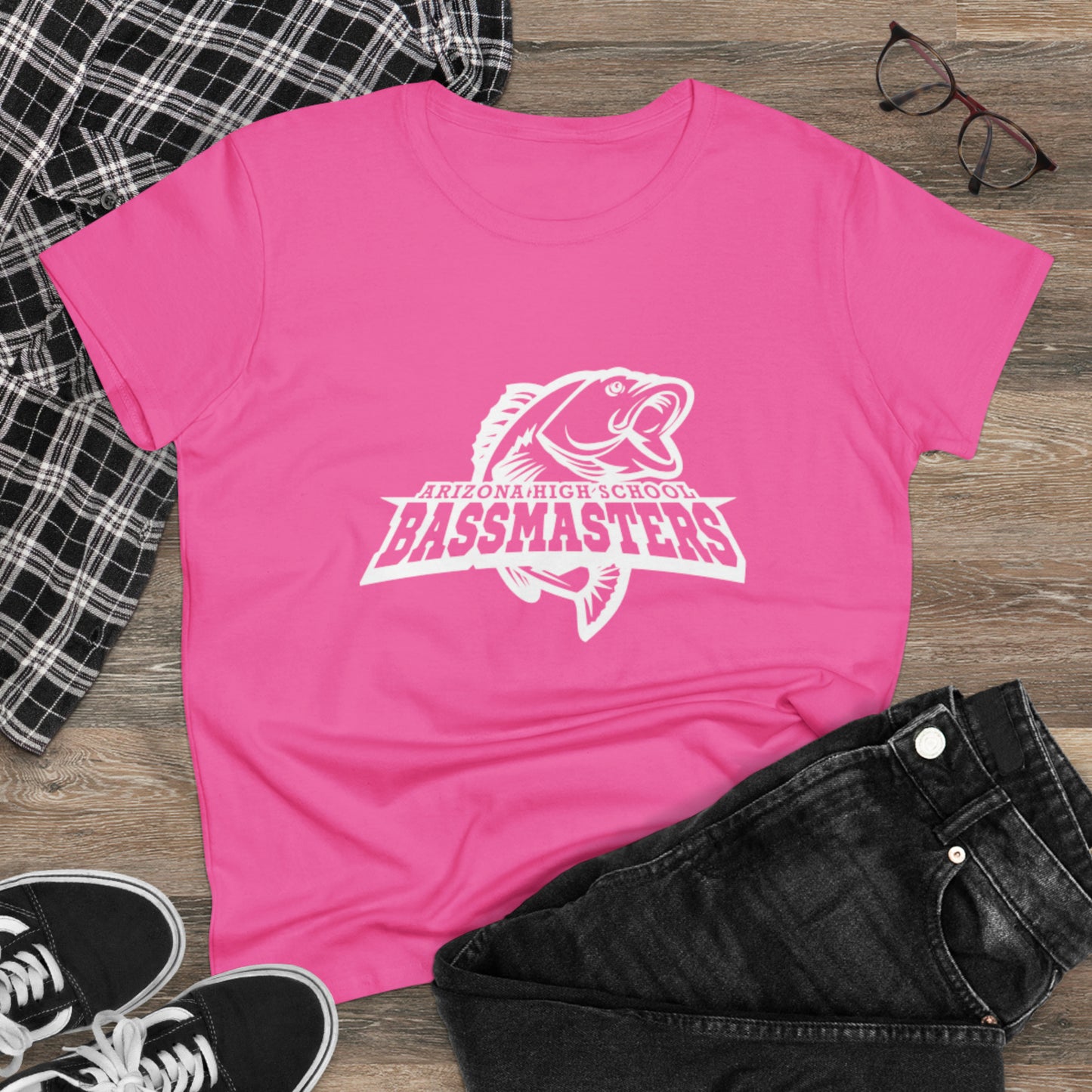 Junior Bassmasters High School - BASS MOM - White Logo