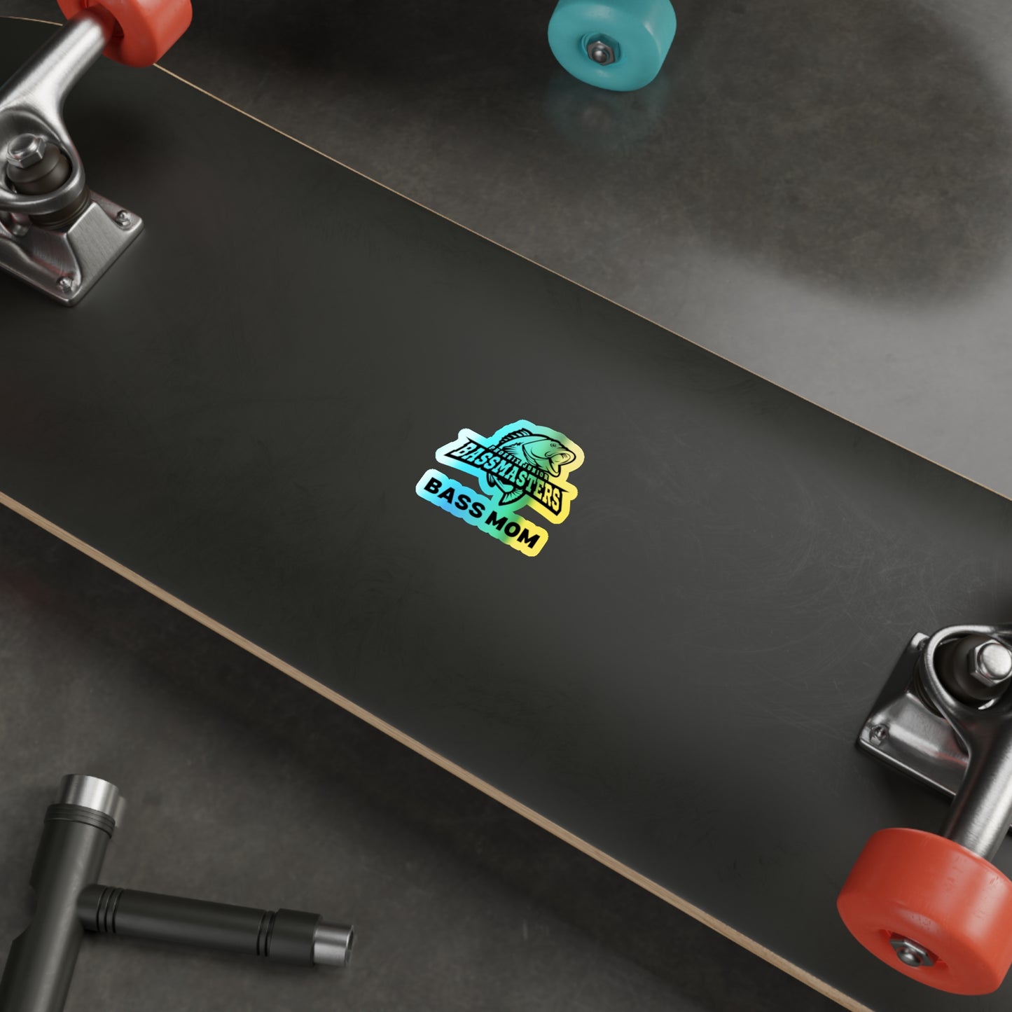 Holographic Die-cut Stickers - Junior Bassmasters - BASS MOM
