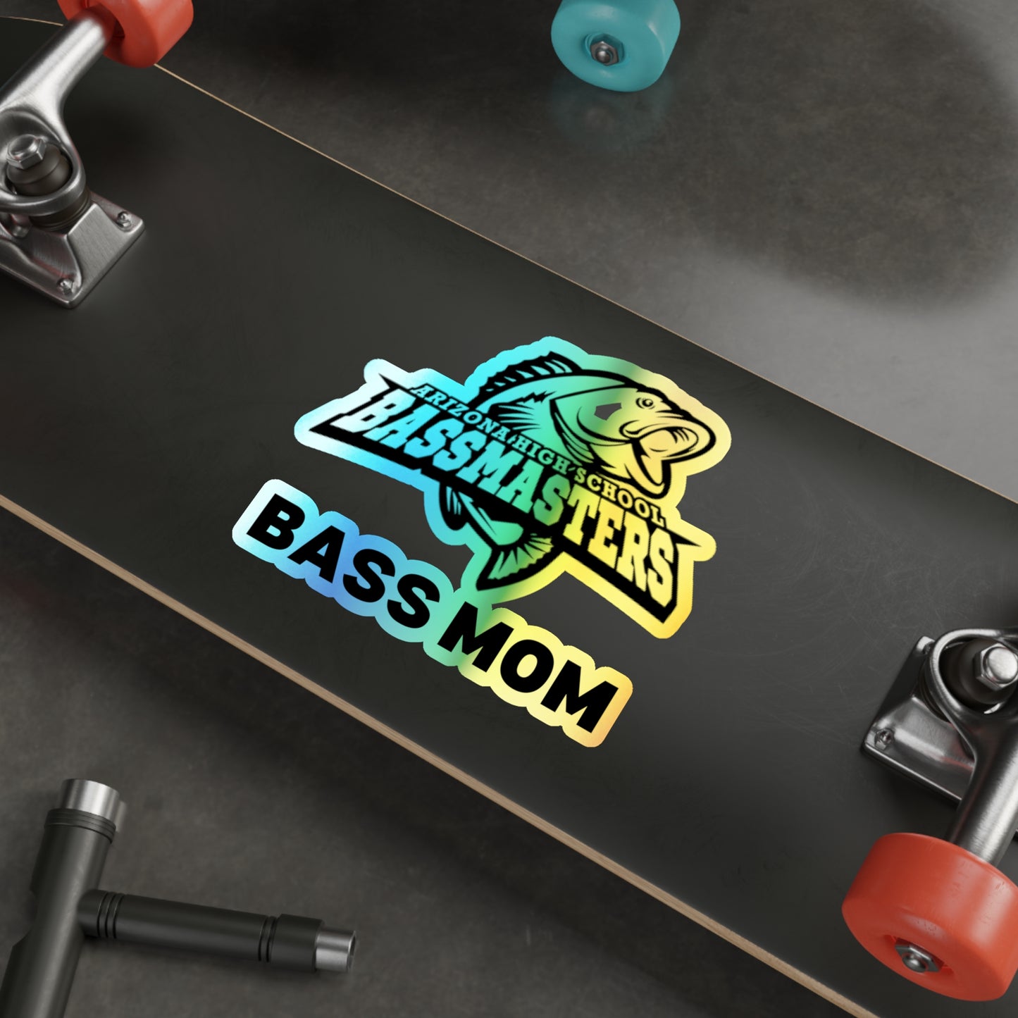 Holographic Die-cut Stickers - Junior Bassmasters High School - BASS MOM