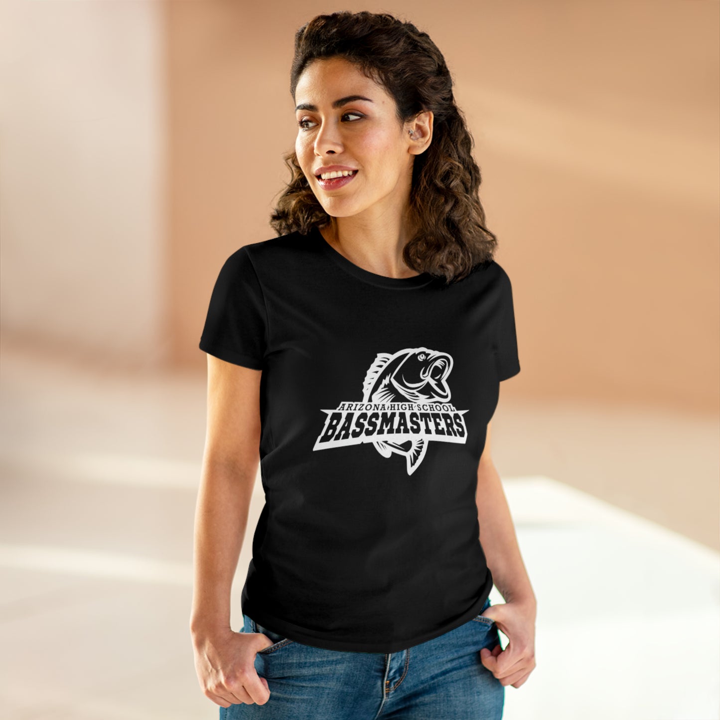 Junior Bassmasters High School - BASS MOM - White Logo