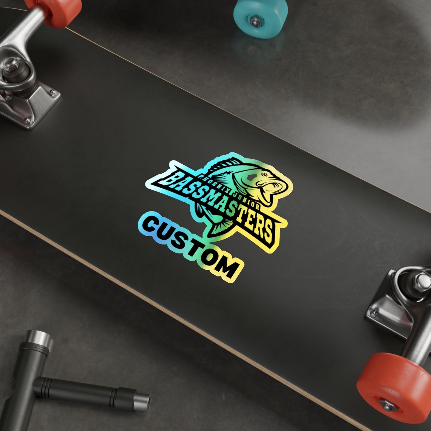CUSTOM Holographic Die-cut Stickers - Junior Bassmasters