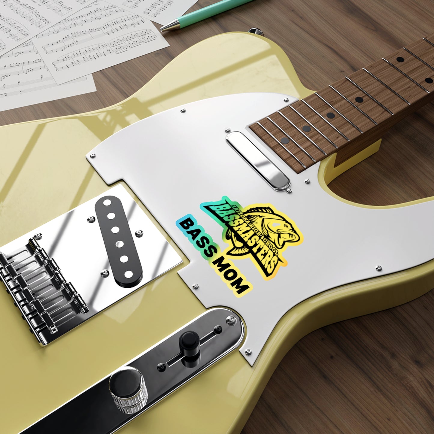 Holographic Die-cut Stickers - Junior Bassmasters High School - BASS MOM