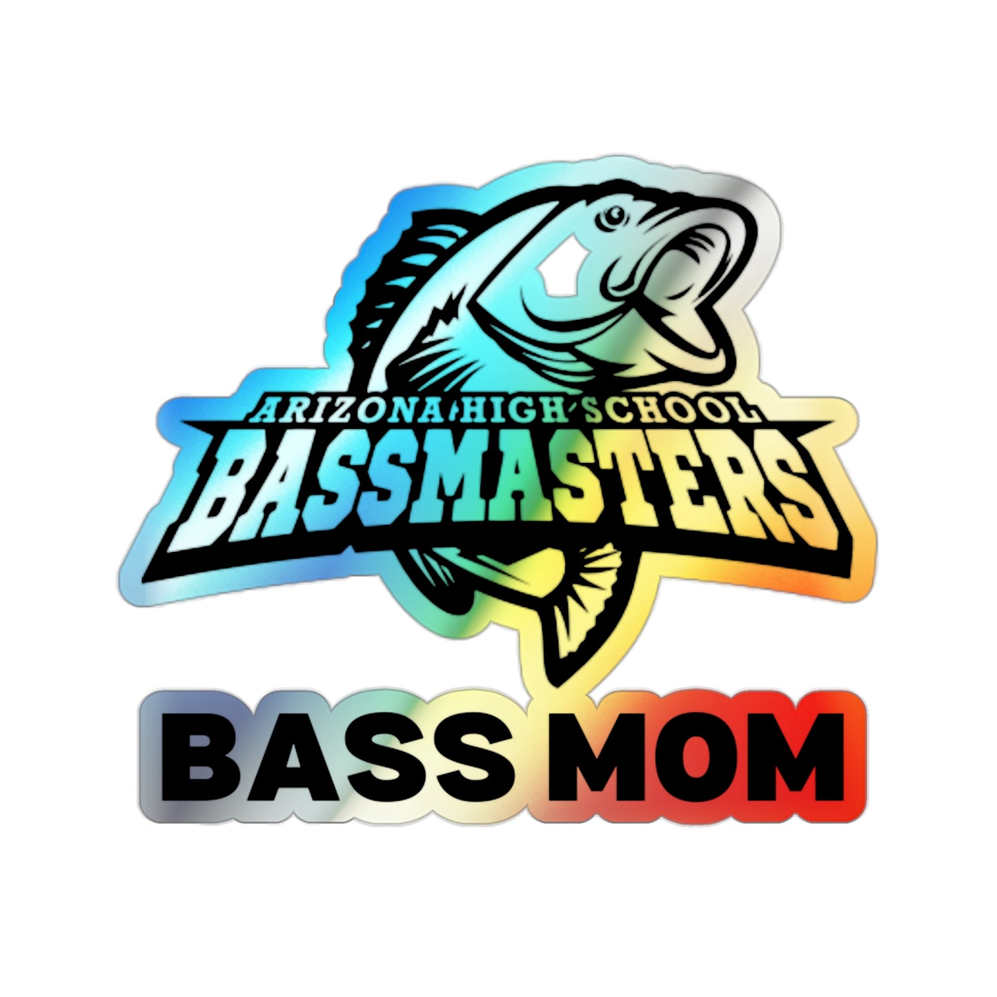 Holographic Die-cut Stickers - Junior Bassmasters High School - BASS MOM