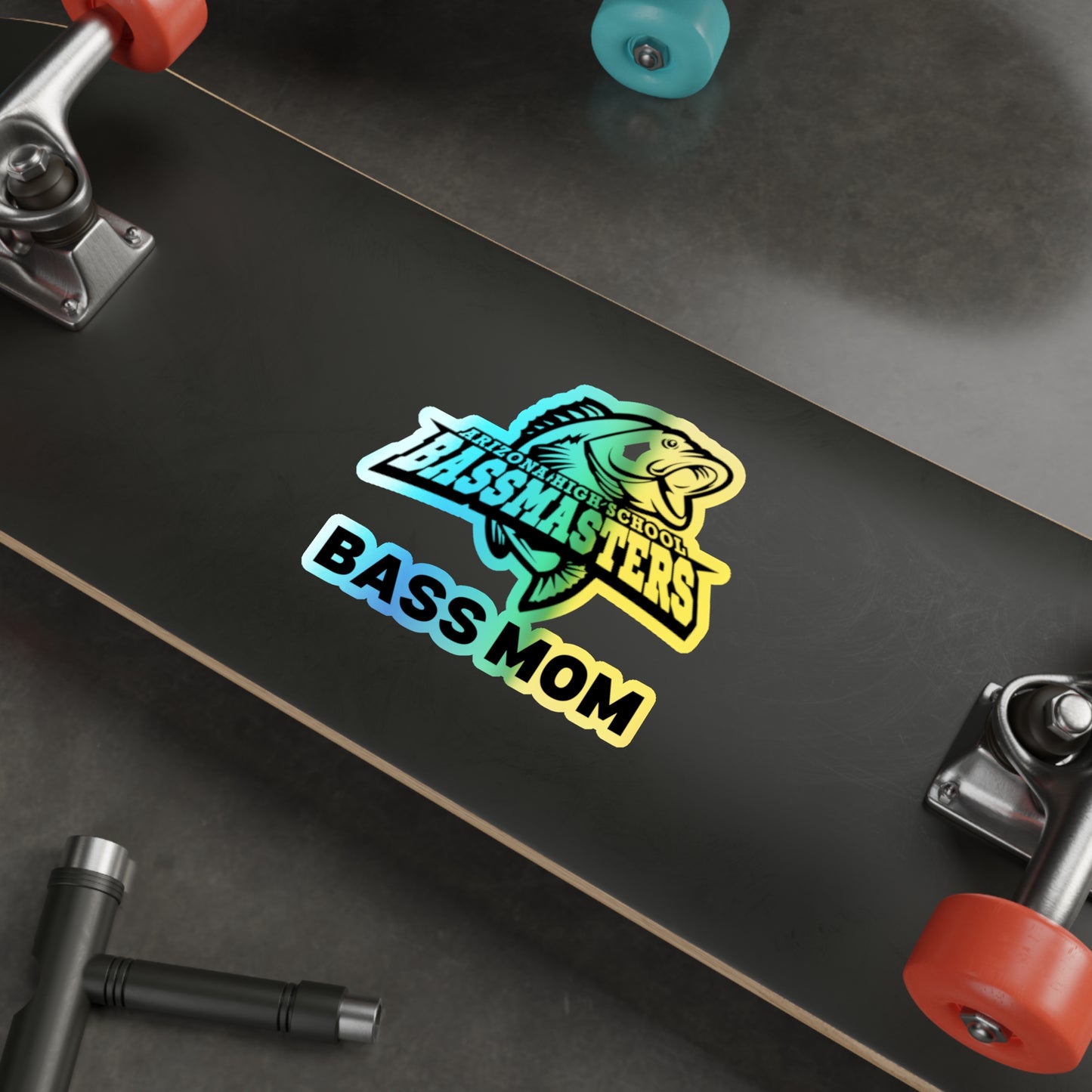 Holographic Die-cut Stickers - Junior Bassmasters High School - BASS MOM