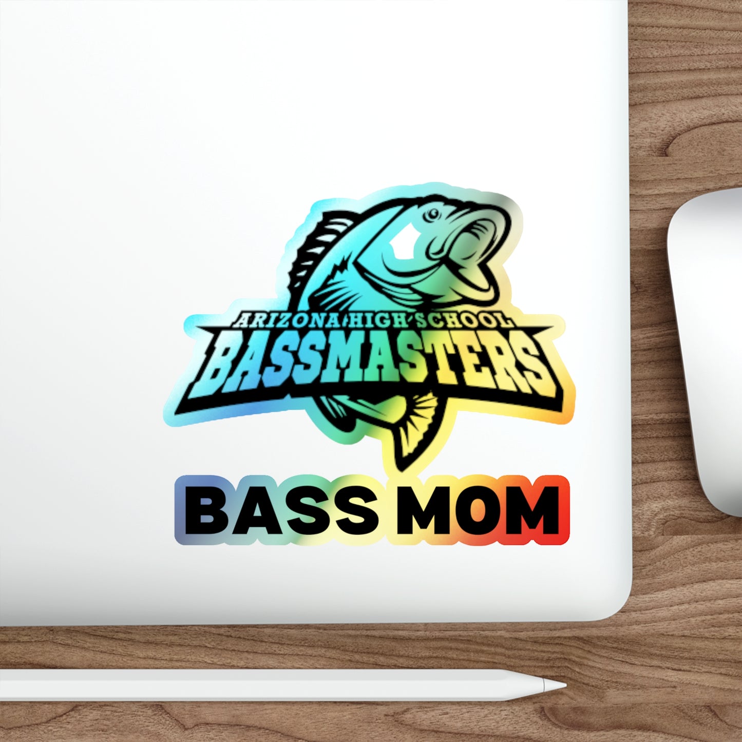 Holographic Die-cut Stickers - Junior Bassmasters High School - BASS MOM