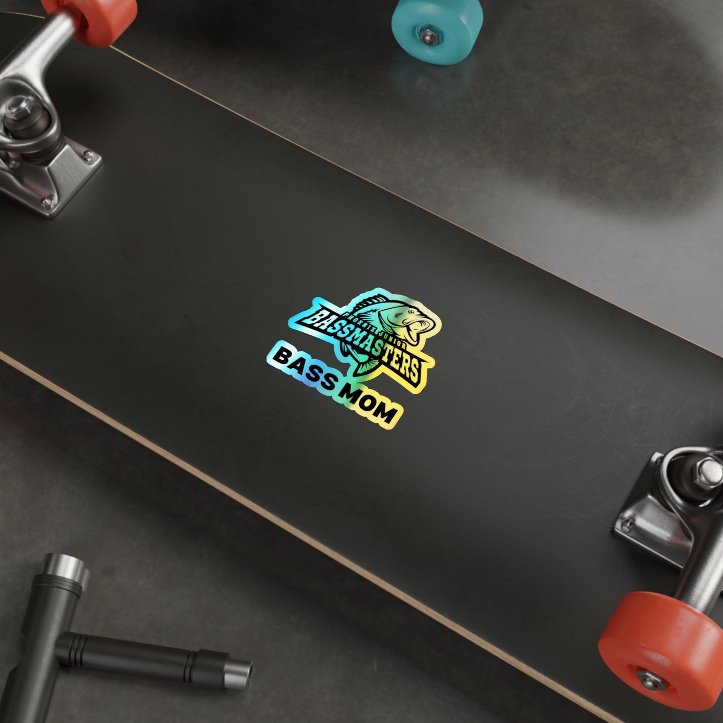 Holographic Die-cut Stickers - Junior Bassmasters - BASS MOM