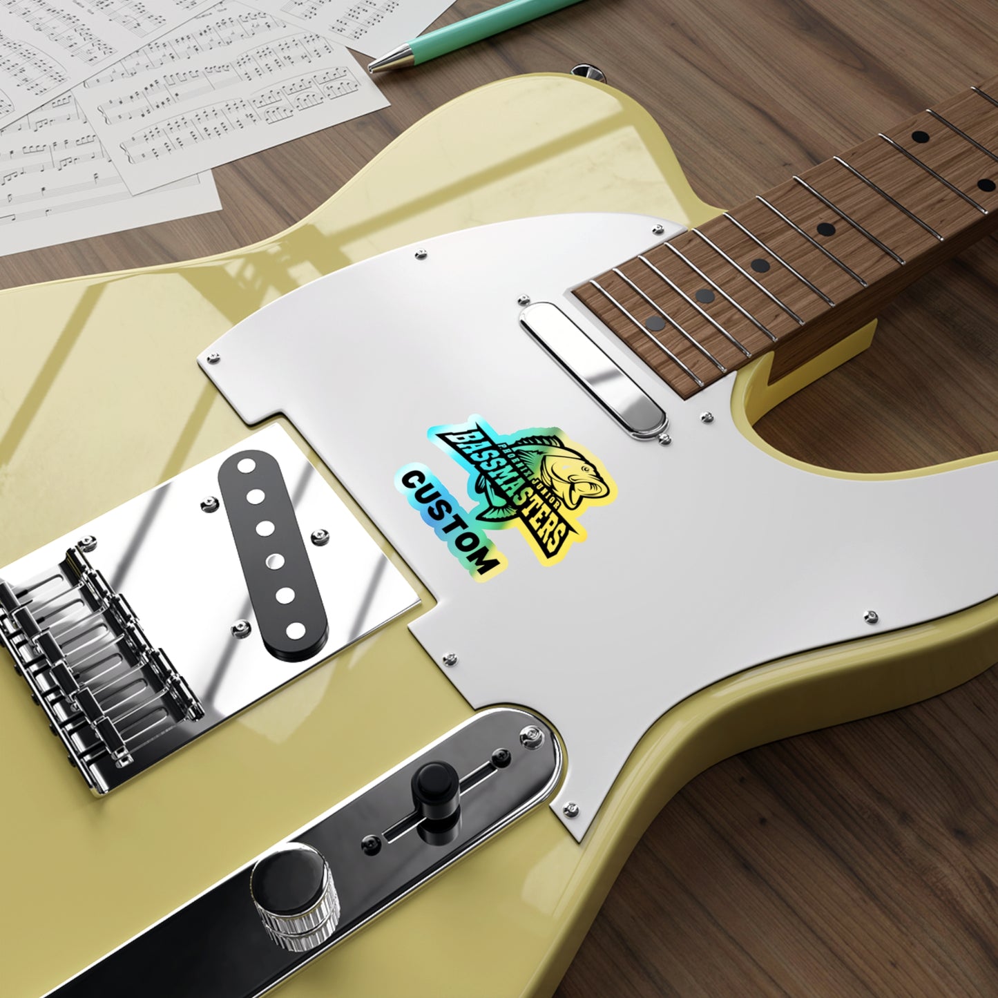 CUSTOM Holographic Die-cut Stickers - Junior Bassmasters