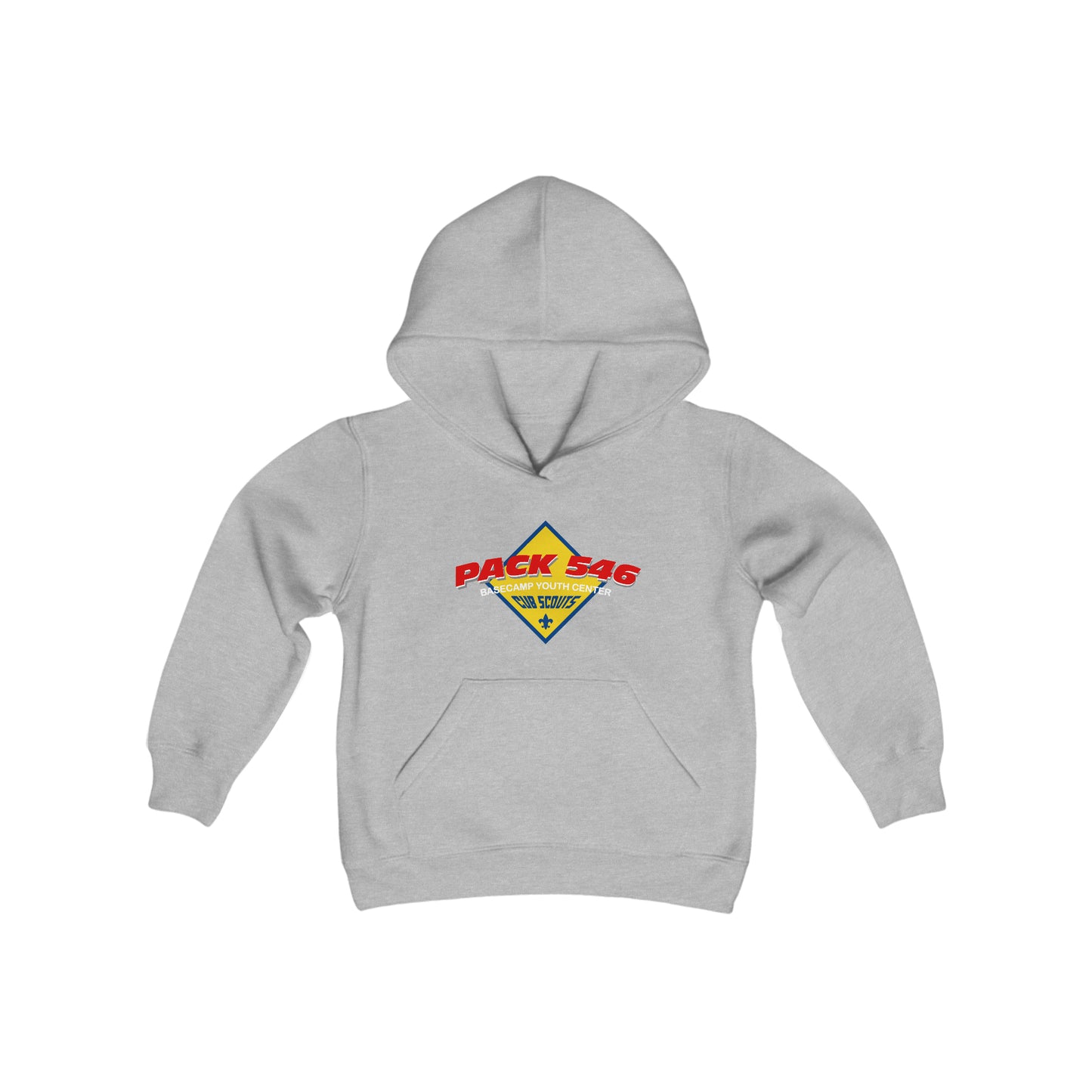 Pack 546 - Youth Cotton Hooded Sweatshirt