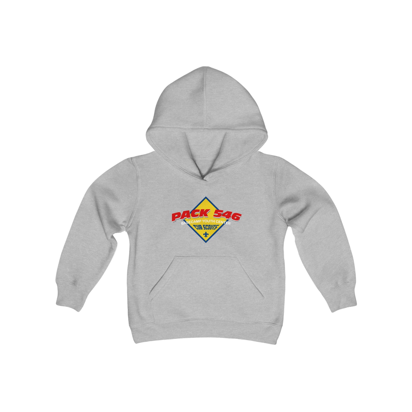 Pack 546 - Youth Cotton Hooded Sweatshirt