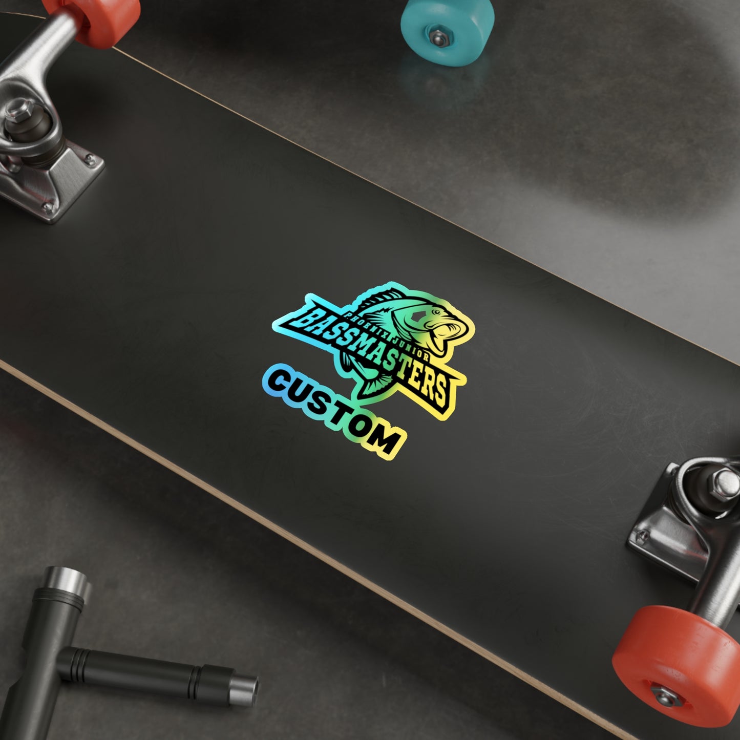 CUSTOM Holographic Die-cut Stickers - Junior Bassmasters