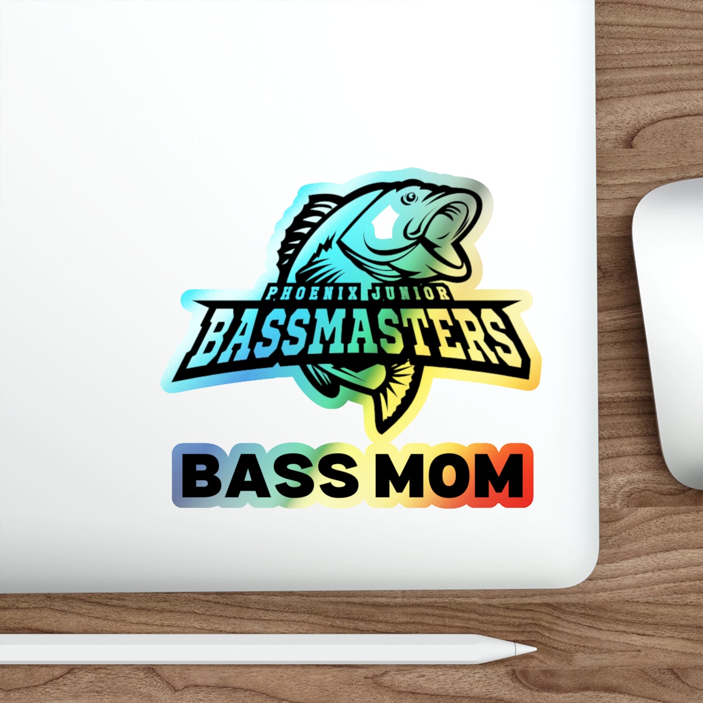 Holographic Die-cut Stickers - Junior Bassmasters - BASS MOM