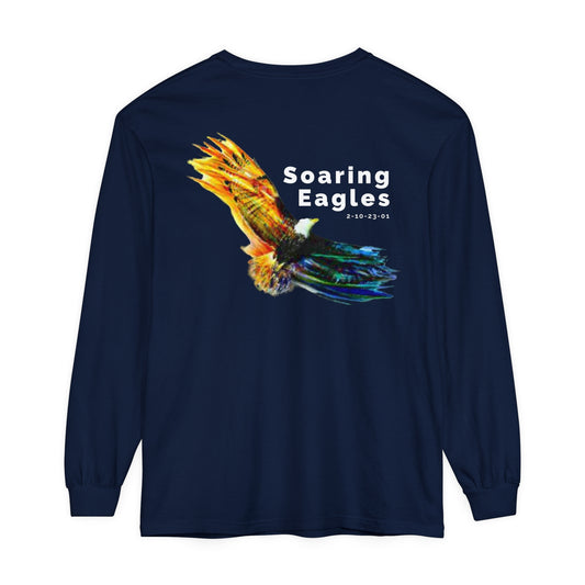Wood Badge 2023 - Unisex Garment-dyed Long Sleeve T-Shirt - Eagle Patrol