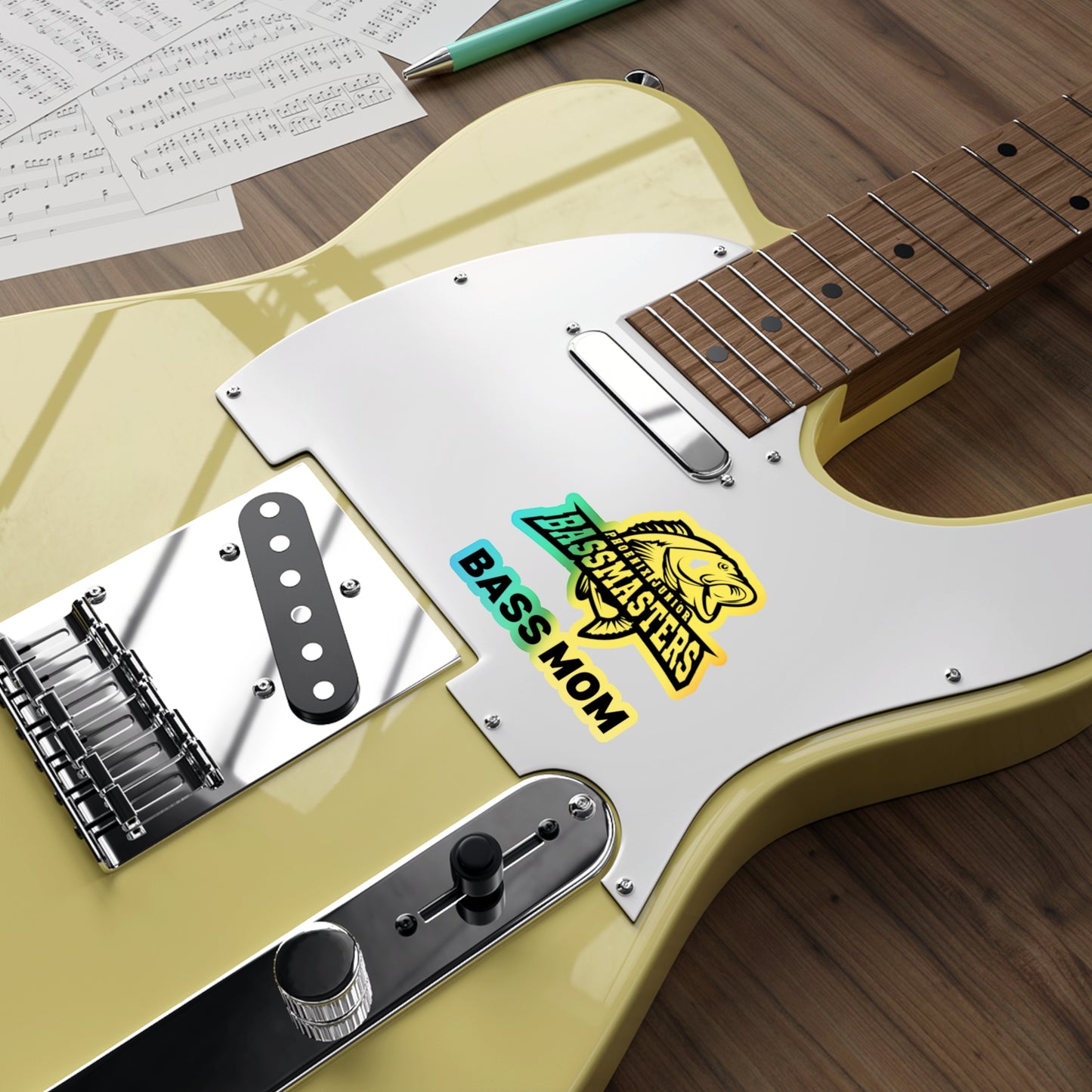 Holographic Die-cut Stickers - Junior Bassmasters - BASS MOM