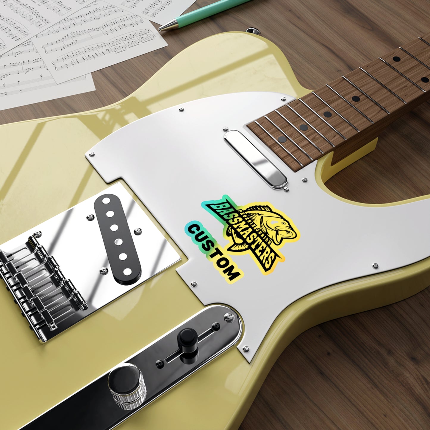 CUSTOM Holographic Die-cut Stickers - Junior Bassmasters