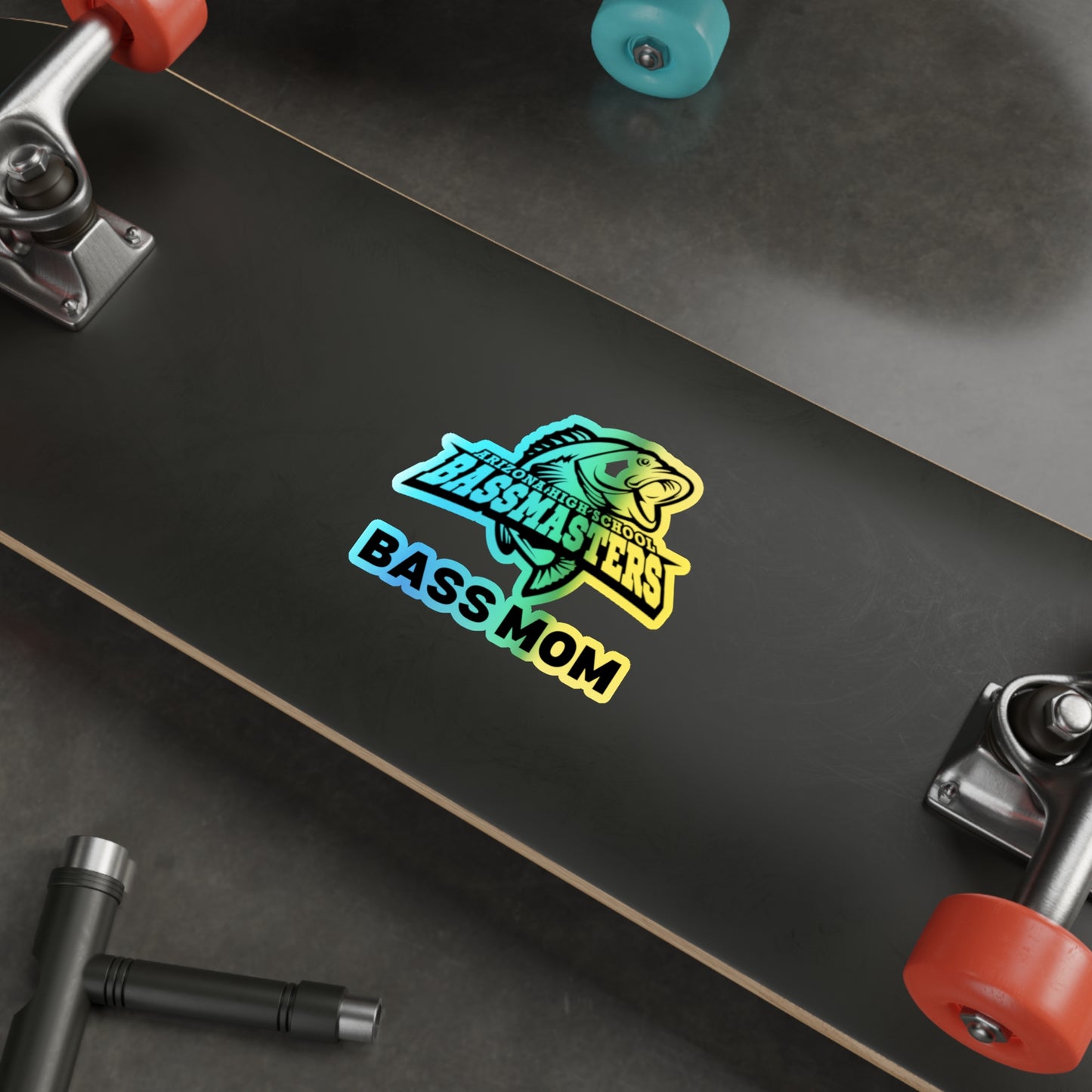 Holographic Die-cut Stickers - Junior Bassmasters High School - BASS MOM