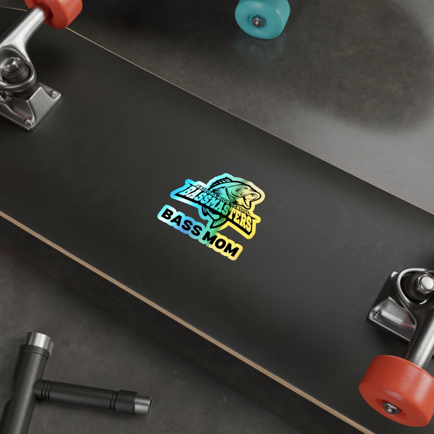 Holographic Die-cut Stickers - Junior Bassmasters High School - BASS MOM