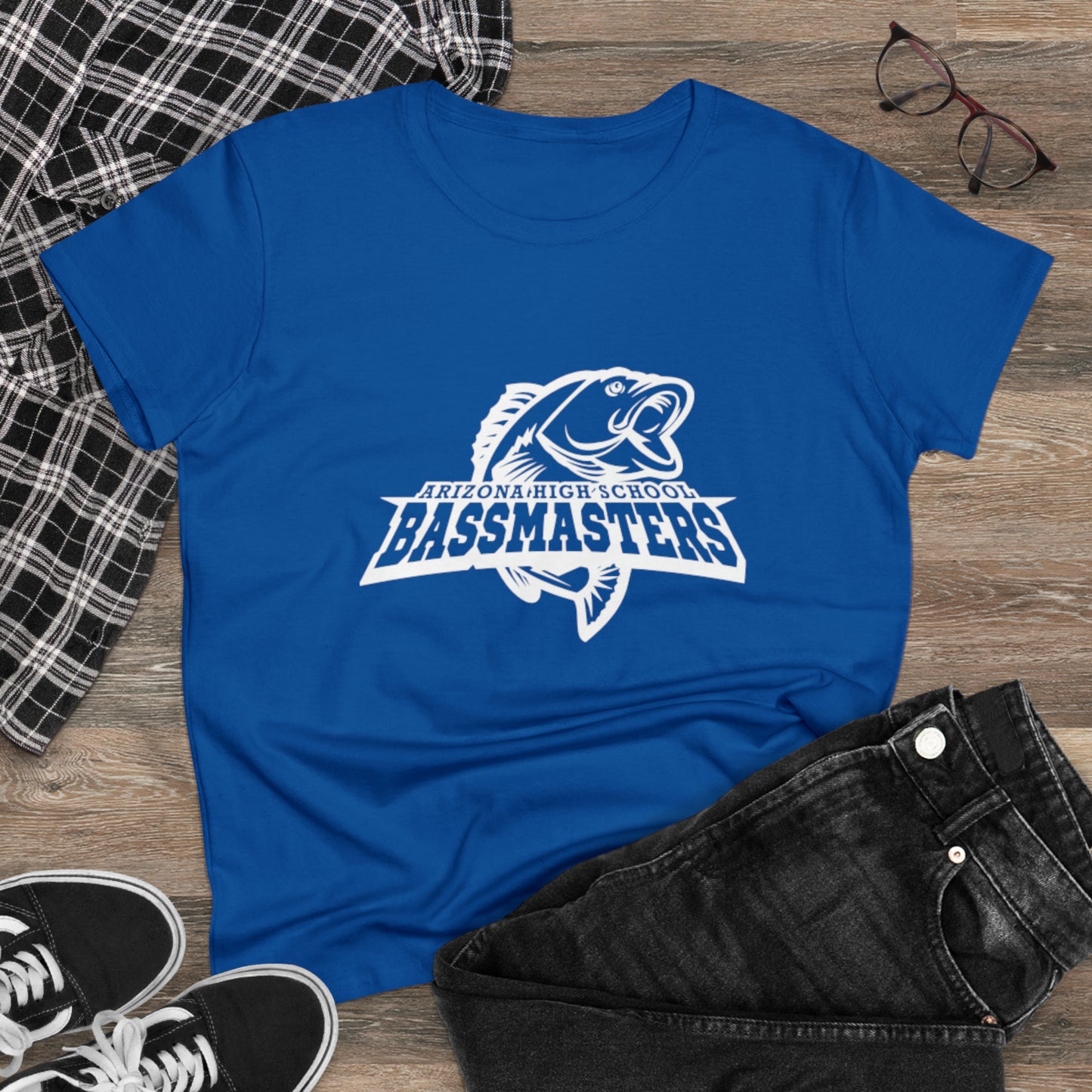 Junior Bassmasters High School - BASS MOM - White Logo