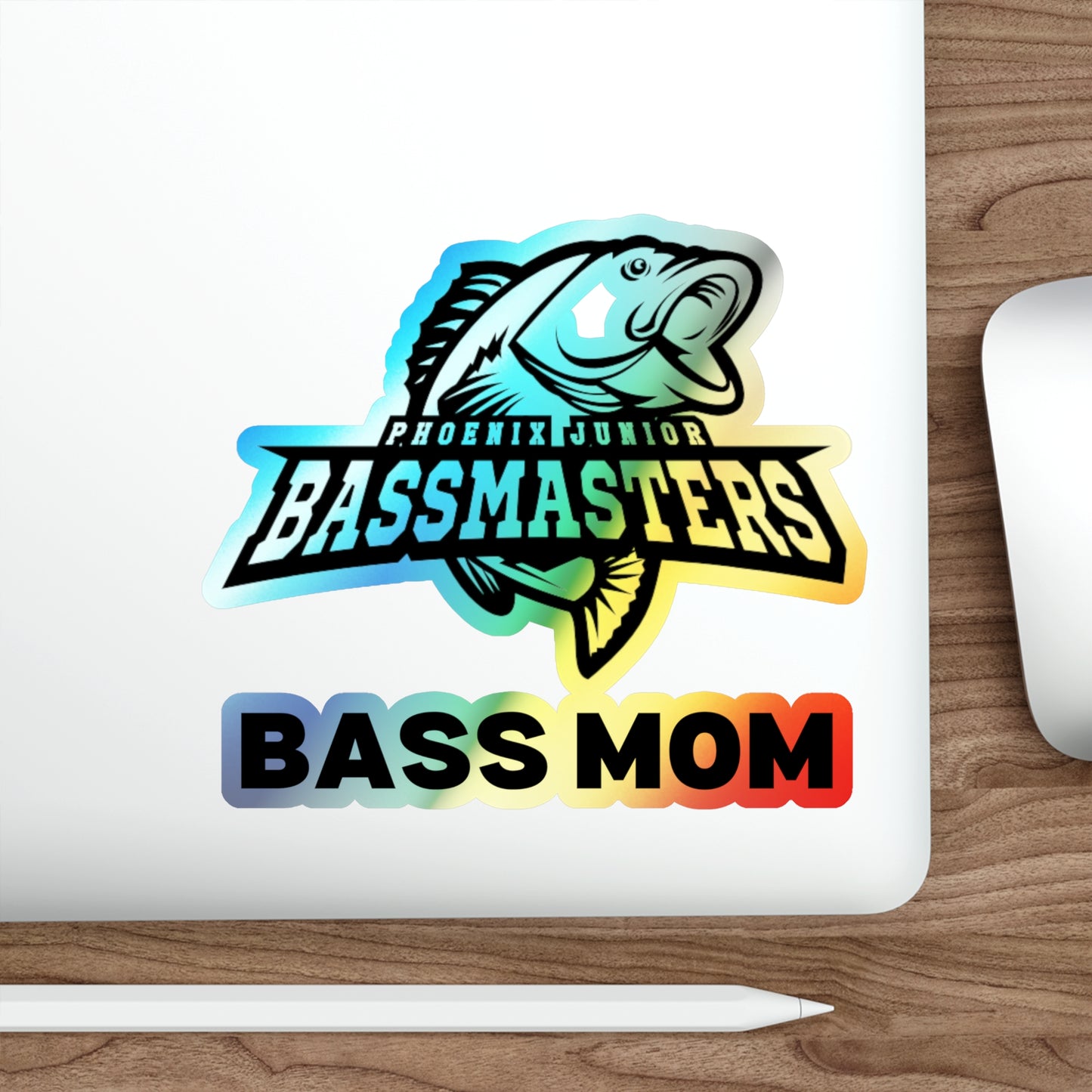 Holographic Die-cut Stickers - Junior Bassmasters - BASS MOM
