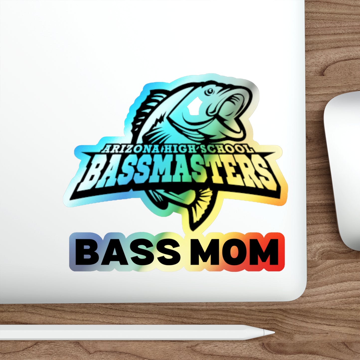 Holographic Die-cut Stickers - Junior Bassmasters High School - BASS MOM