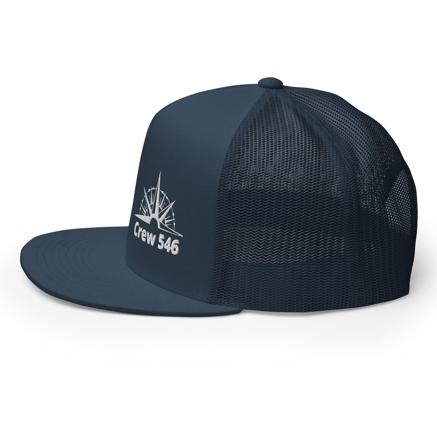 Crew 546 - Trucker Cap (White Logo)