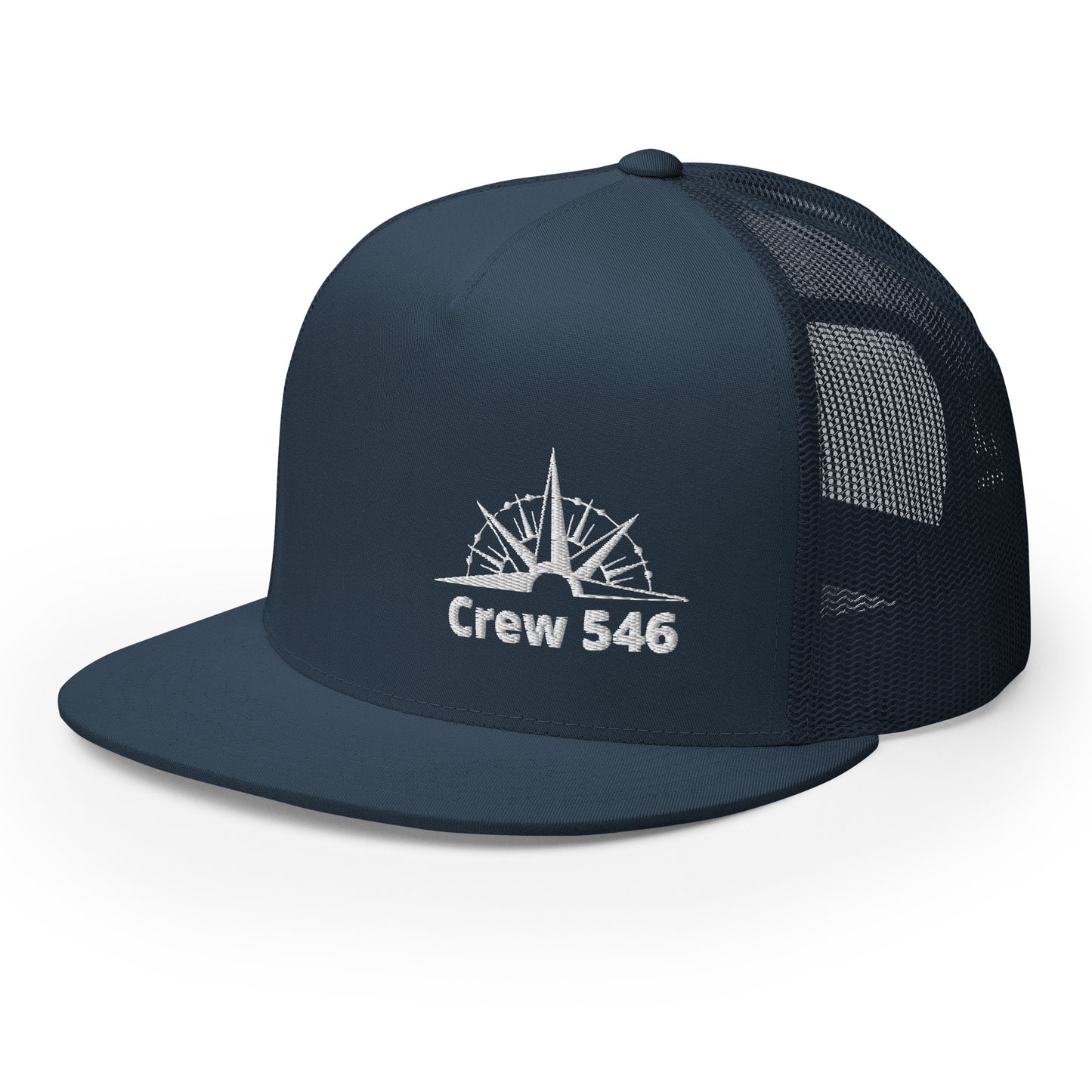 Crew 546 - Trucker Cap (White Logo)