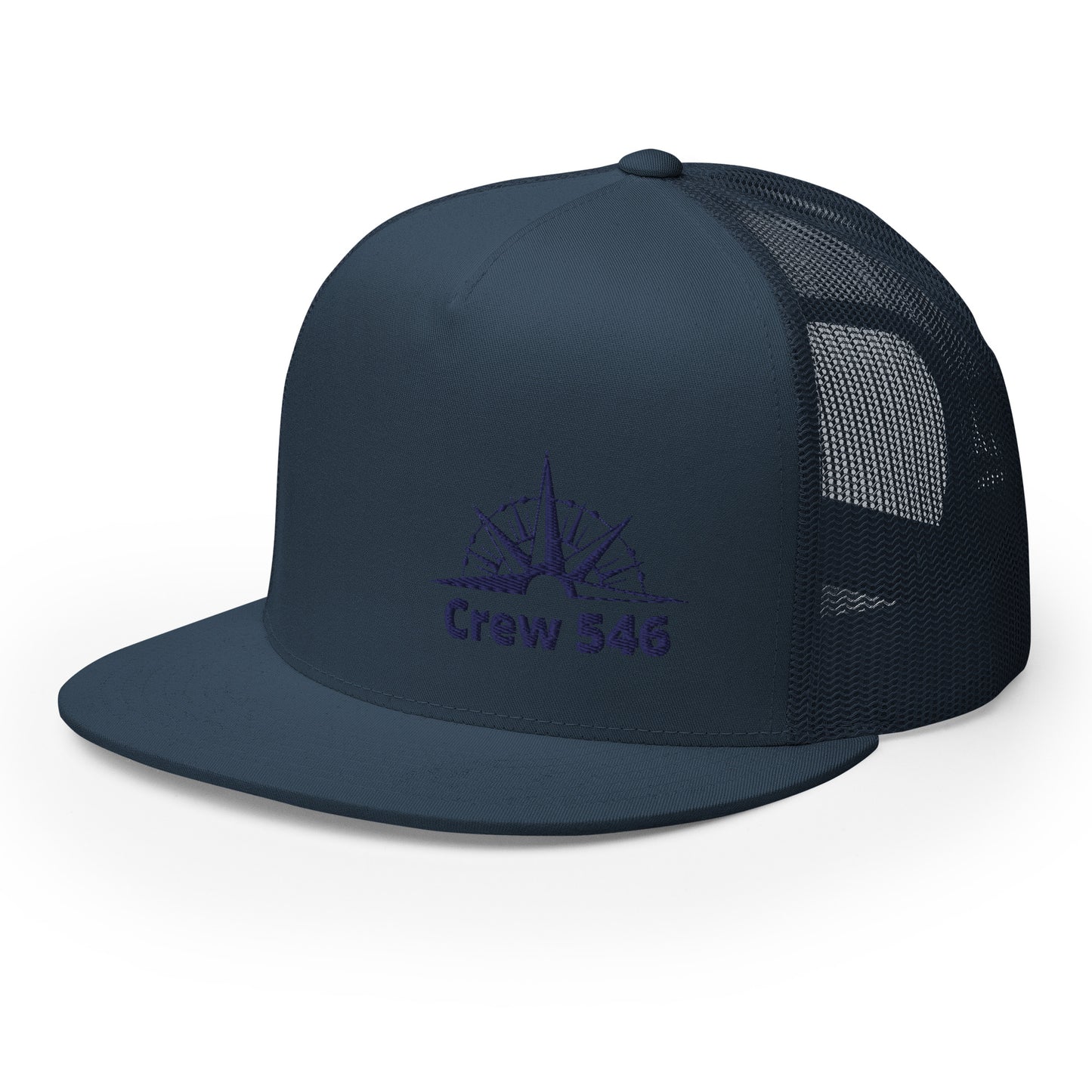 Crew 546 - Trucker Cap (Navy Logo)