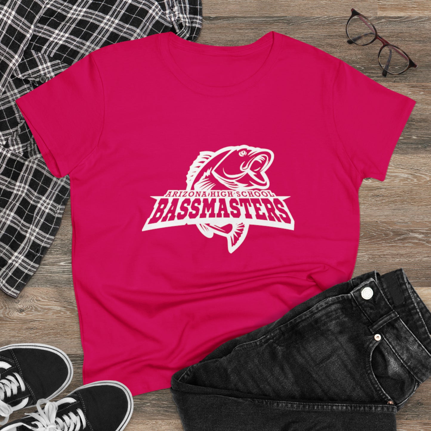 Junior Bassmasters High School - BASS MOM - White Logo