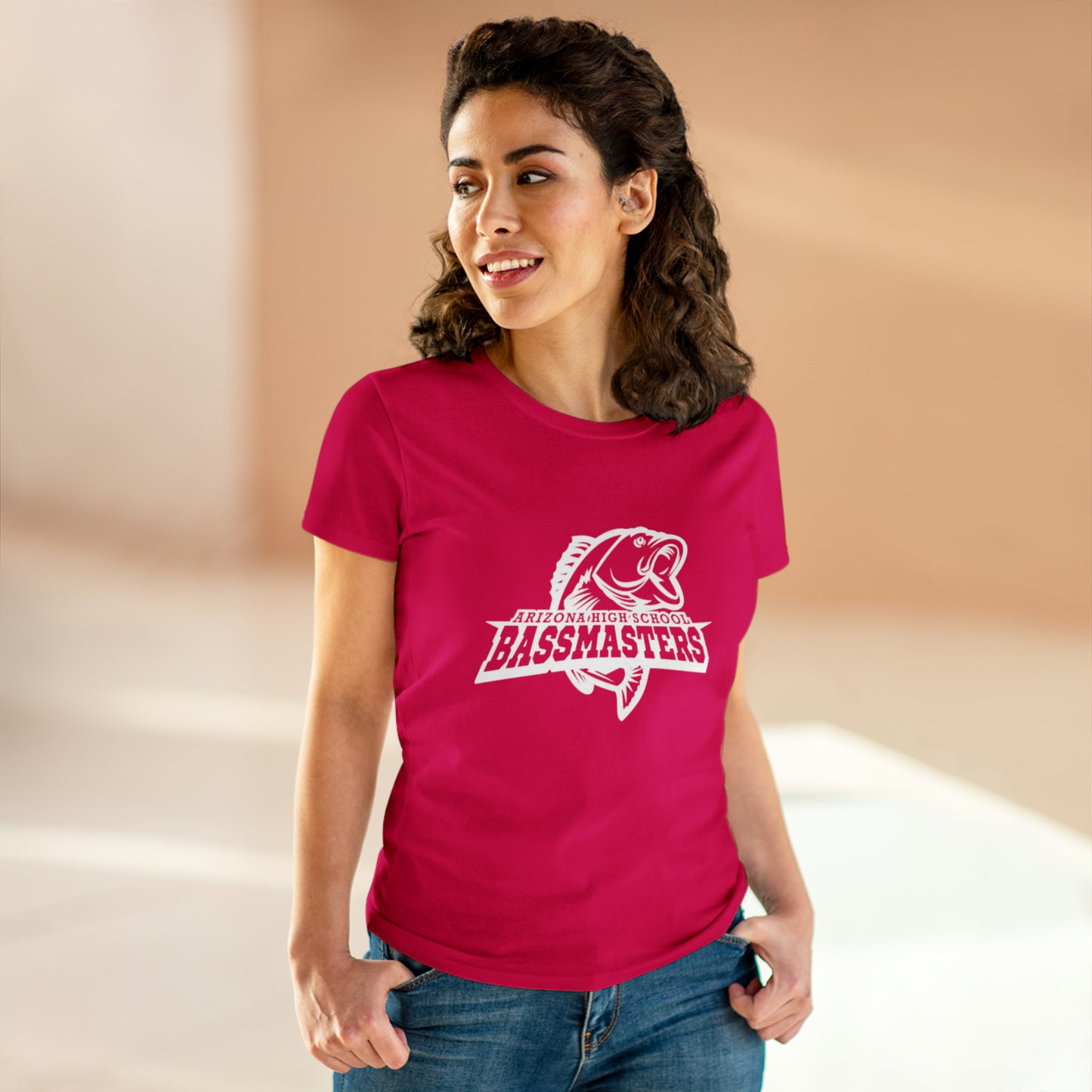 Junior Bassmasters High School - BASS MOM - White Logo