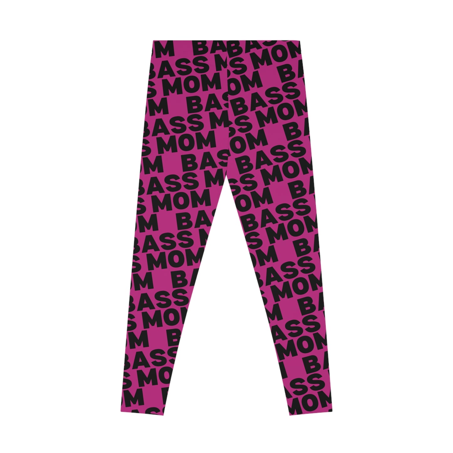 Junior Bassmasters - BASS MOM - Stretchy Leggings (Hot Pink)
