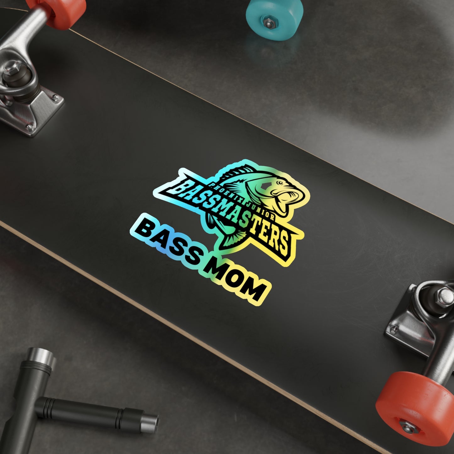Holographic Die-cut Stickers - Junior Bassmasters - BASS MOM