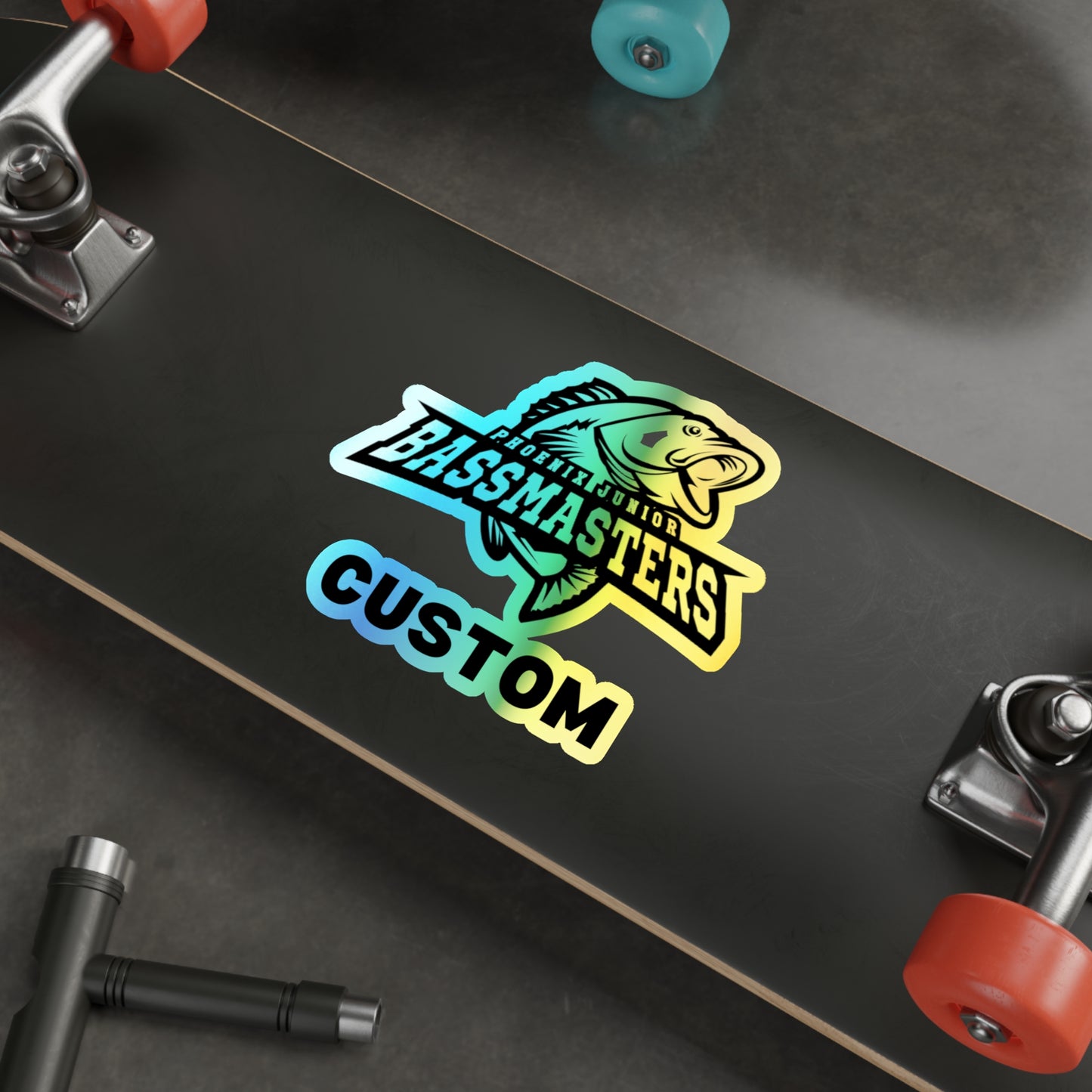CUSTOM Holographic Die-cut Stickers - Junior Bassmasters