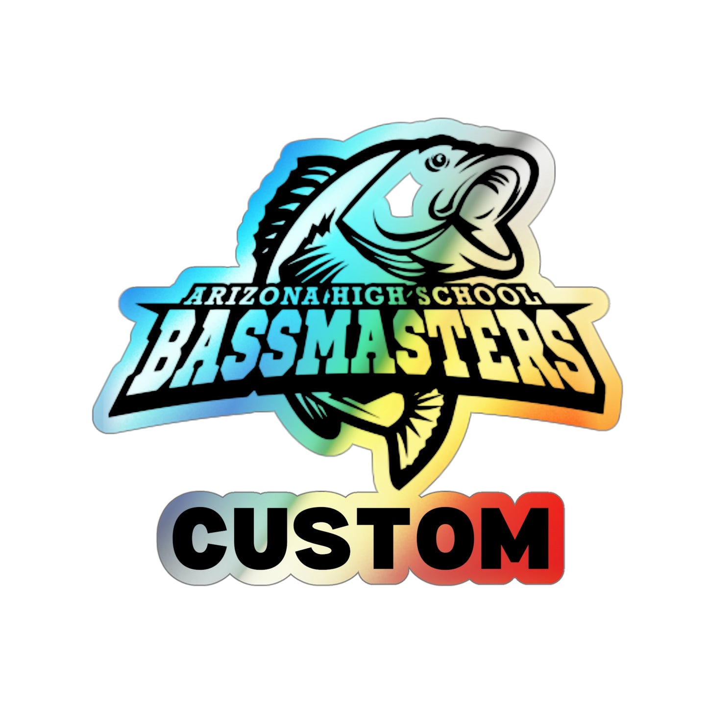 CUSTOM Holographic Die-cut Stickers - Junior Bassmasters High School