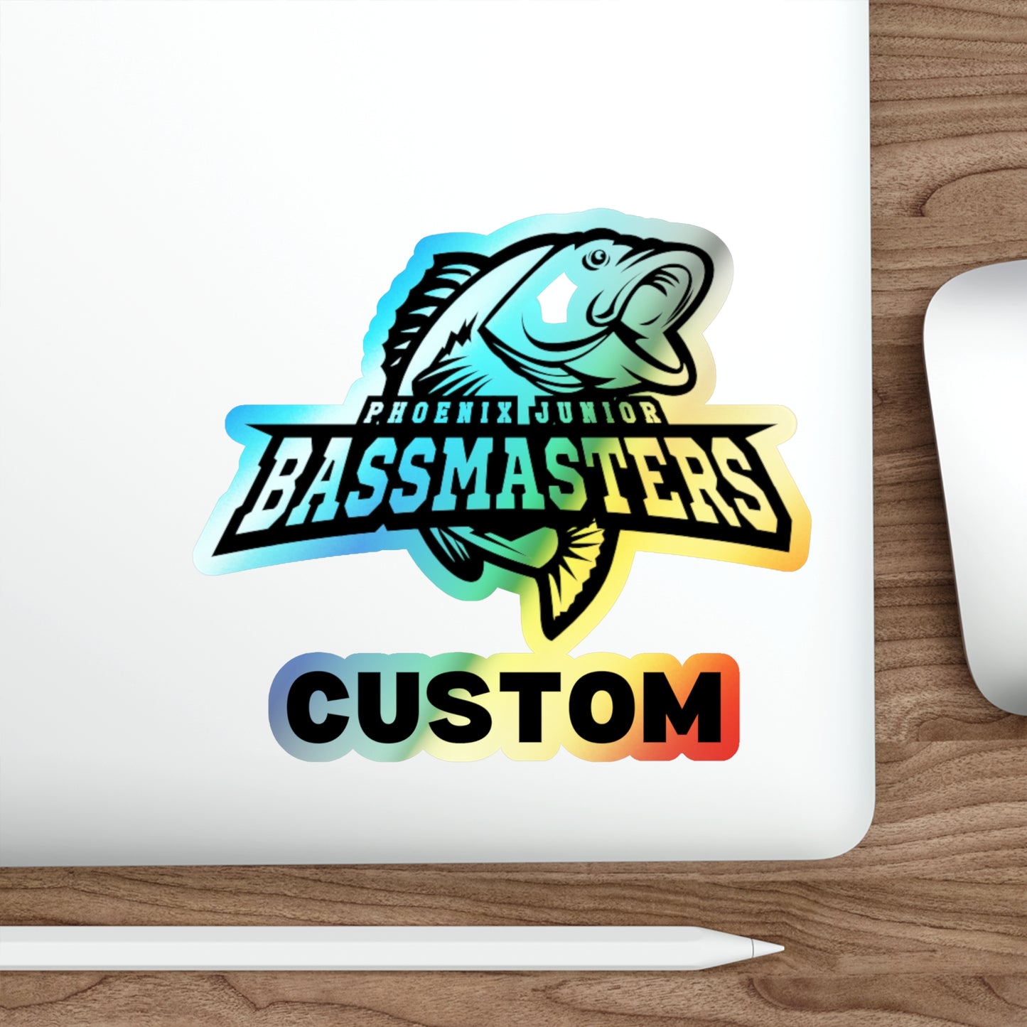 CUSTOM Holographic Die-cut Stickers - Junior Bassmasters