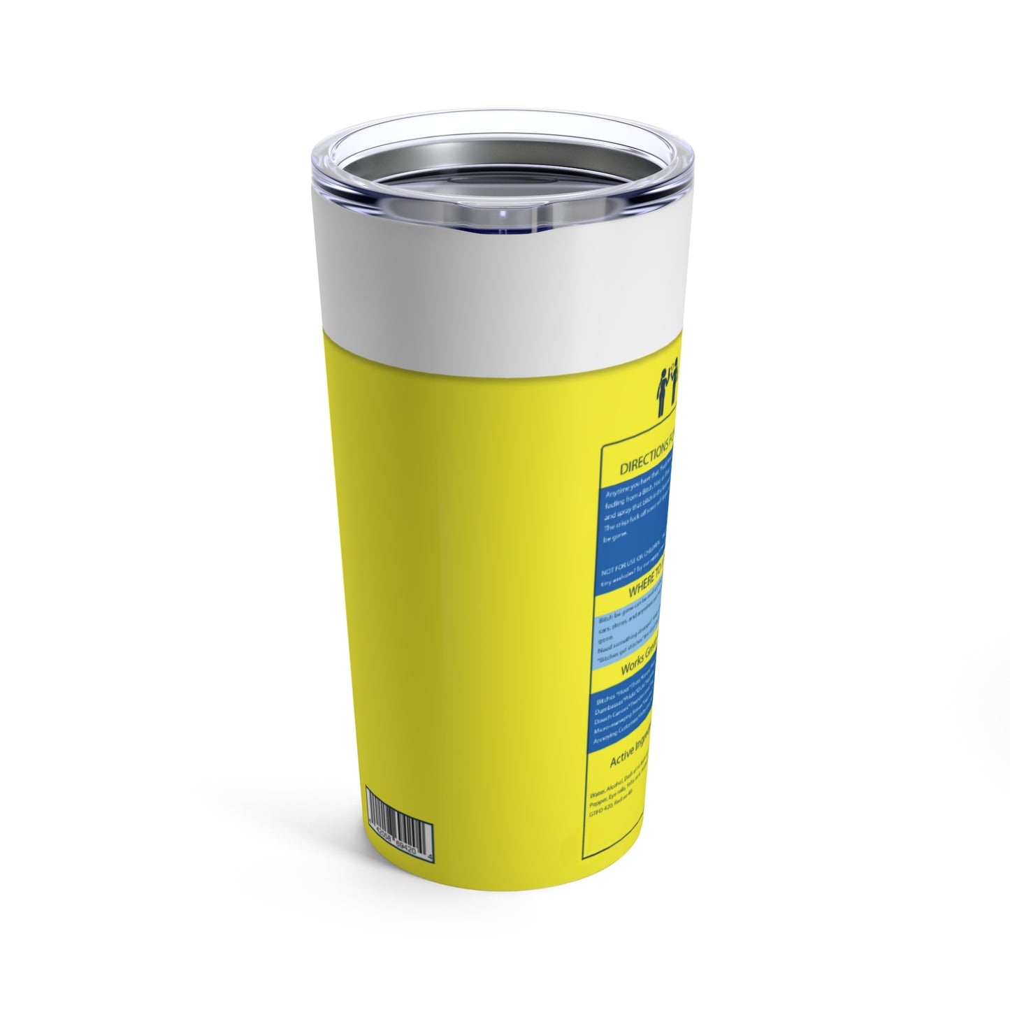 Bitch Be Gone - Tumbler 20oz - Lemon