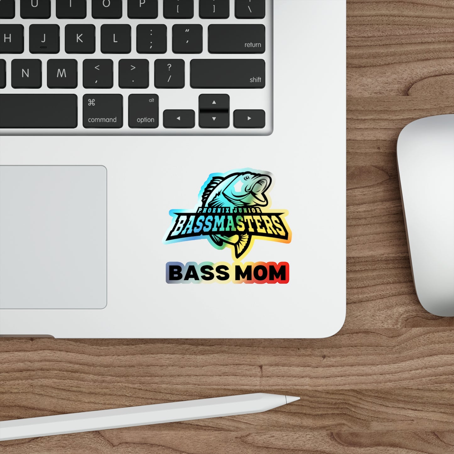 Holographic Die-cut Stickers - Junior Bassmasters - BASS MOM
