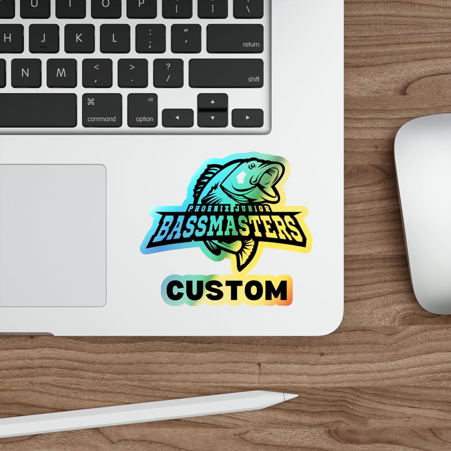 CUSTOM Holographic Die-cut Stickers - Junior Bassmasters