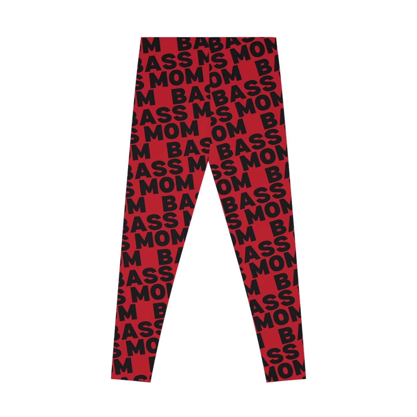 Junior Bassmasters - BASS MOM - Stretchy Leggings (Red)