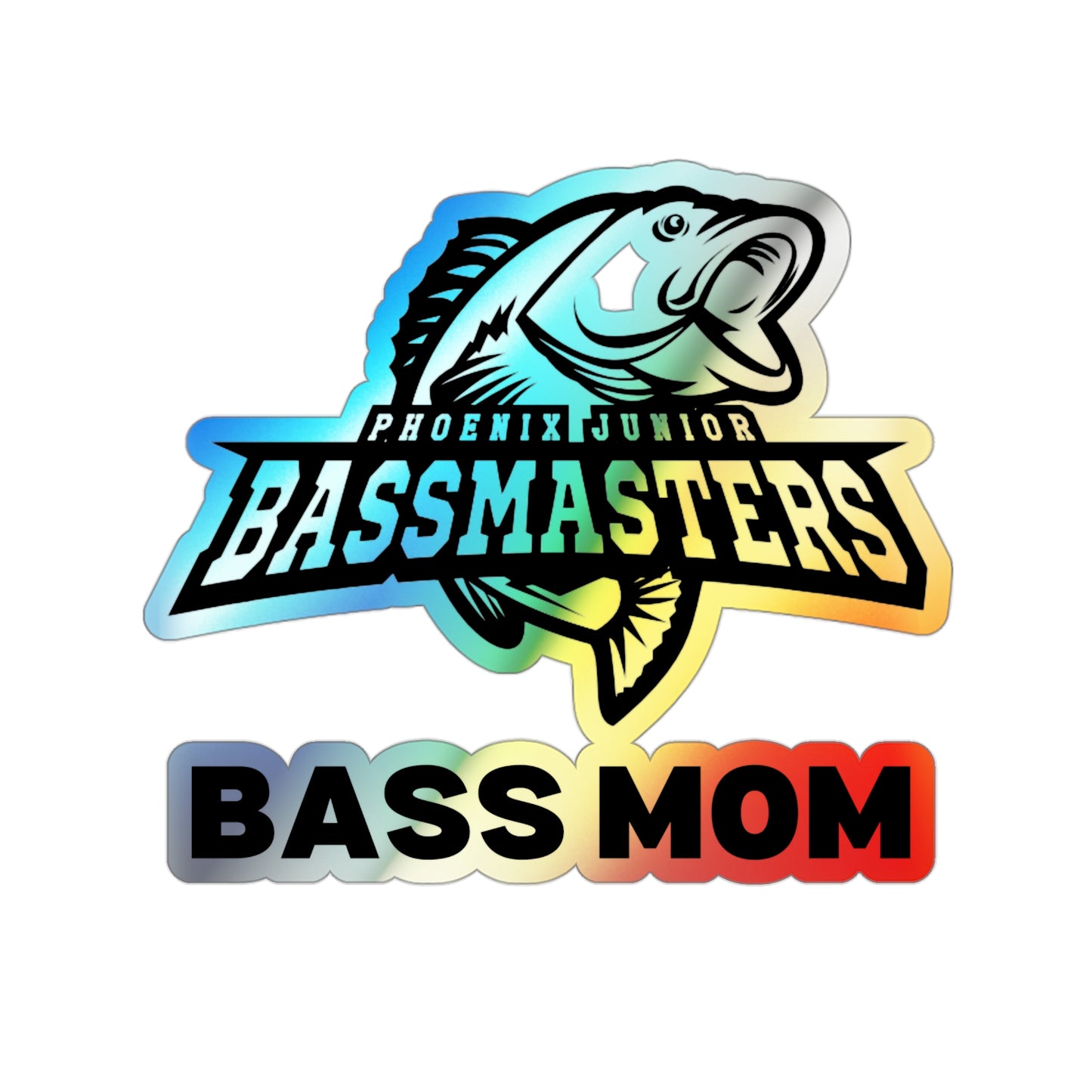 Holographic Die-cut Stickers - Junior Bassmasters - BASS MOM