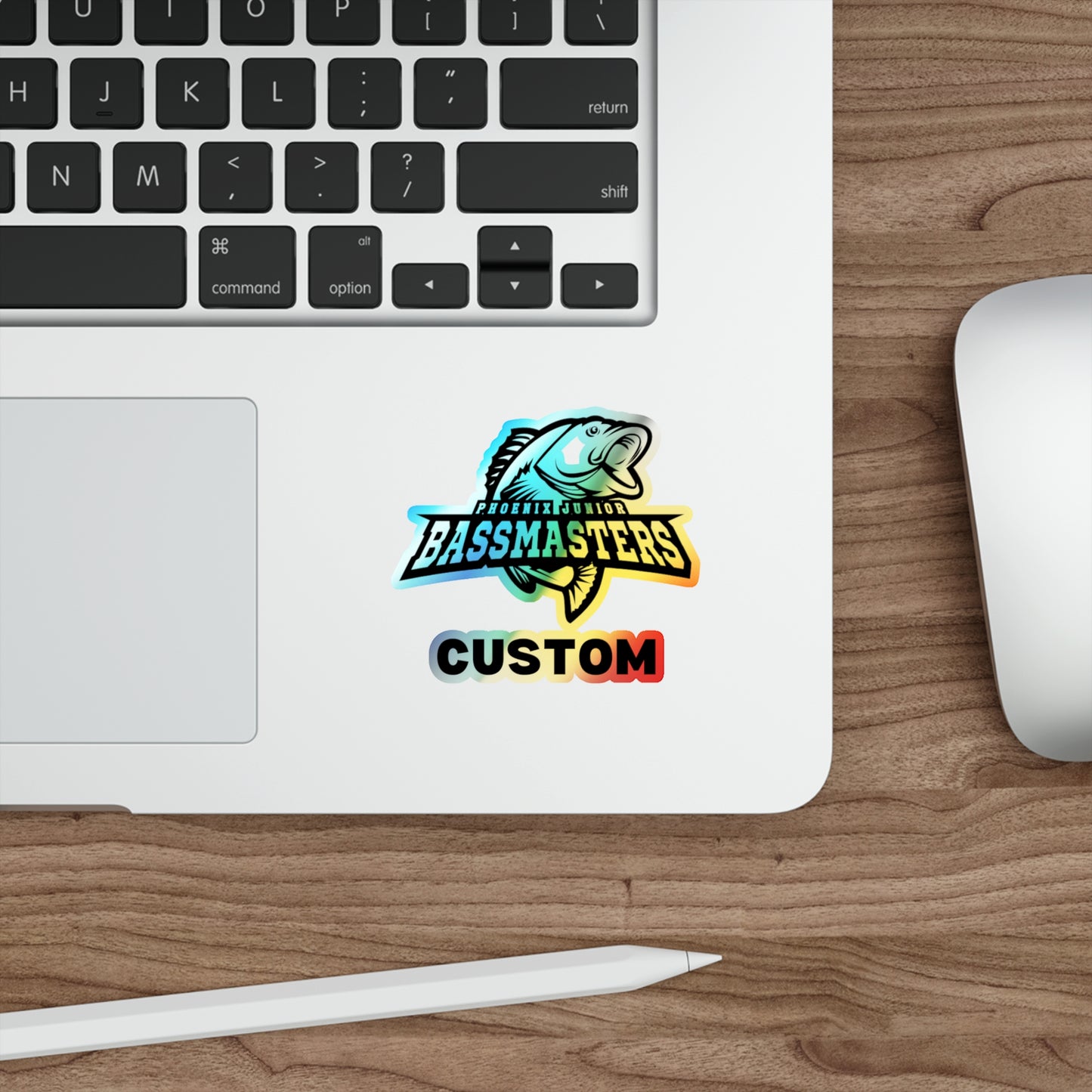 CUSTOM Holographic Die-cut Stickers - Junior Bassmasters