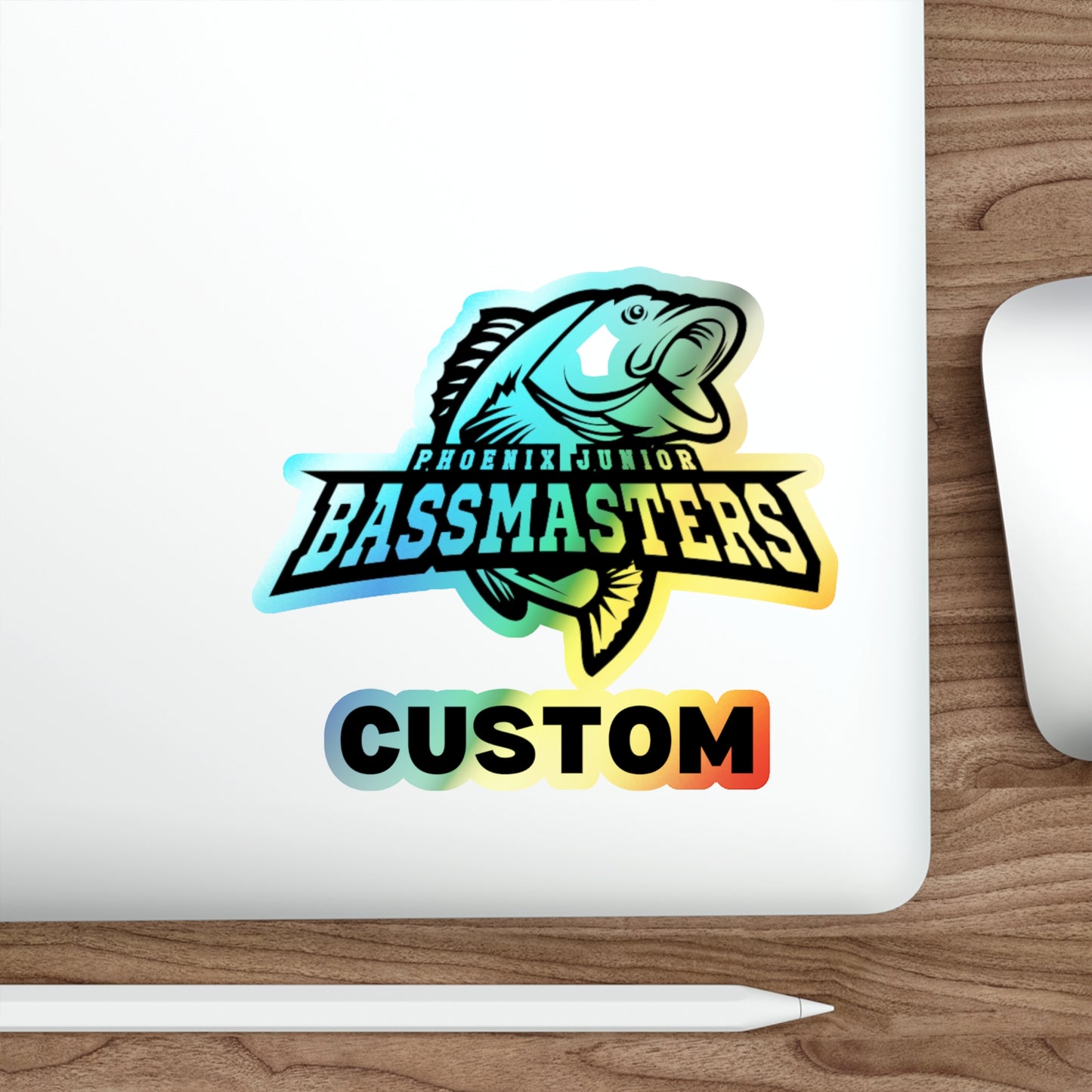 CUSTOM Holographic Die-cut Stickers - Junior Bassmasters
