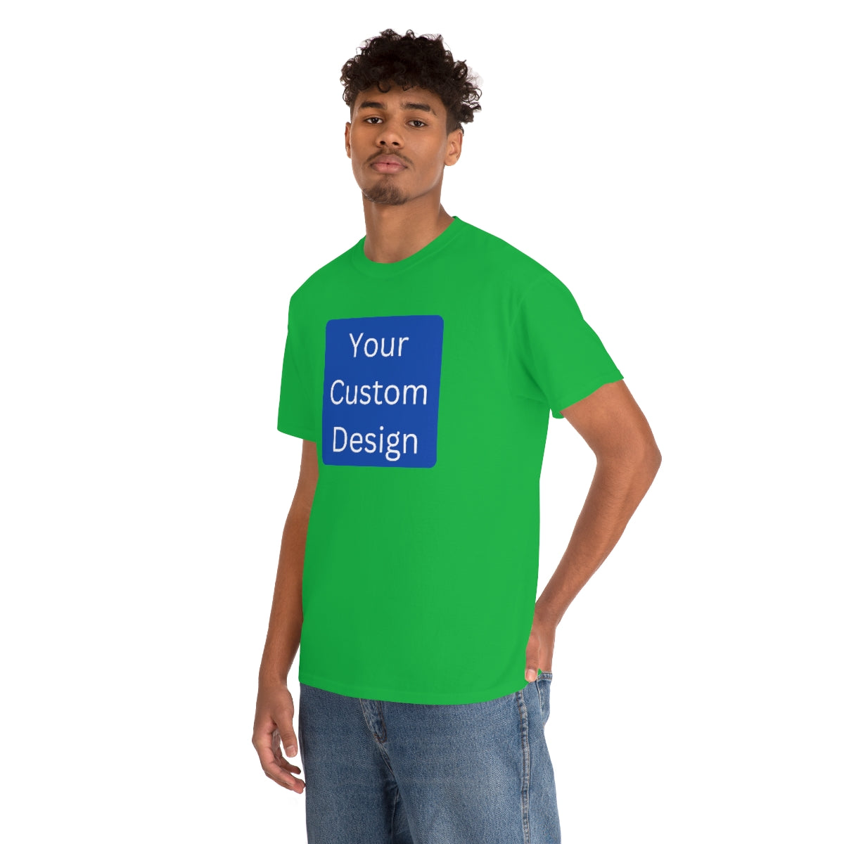 Unisex Heavy Cotton Tee (Front and Back Design)