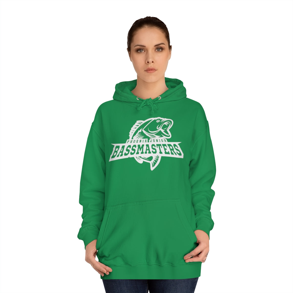 Junior Bassmasters Adult Hoodie - White Logo