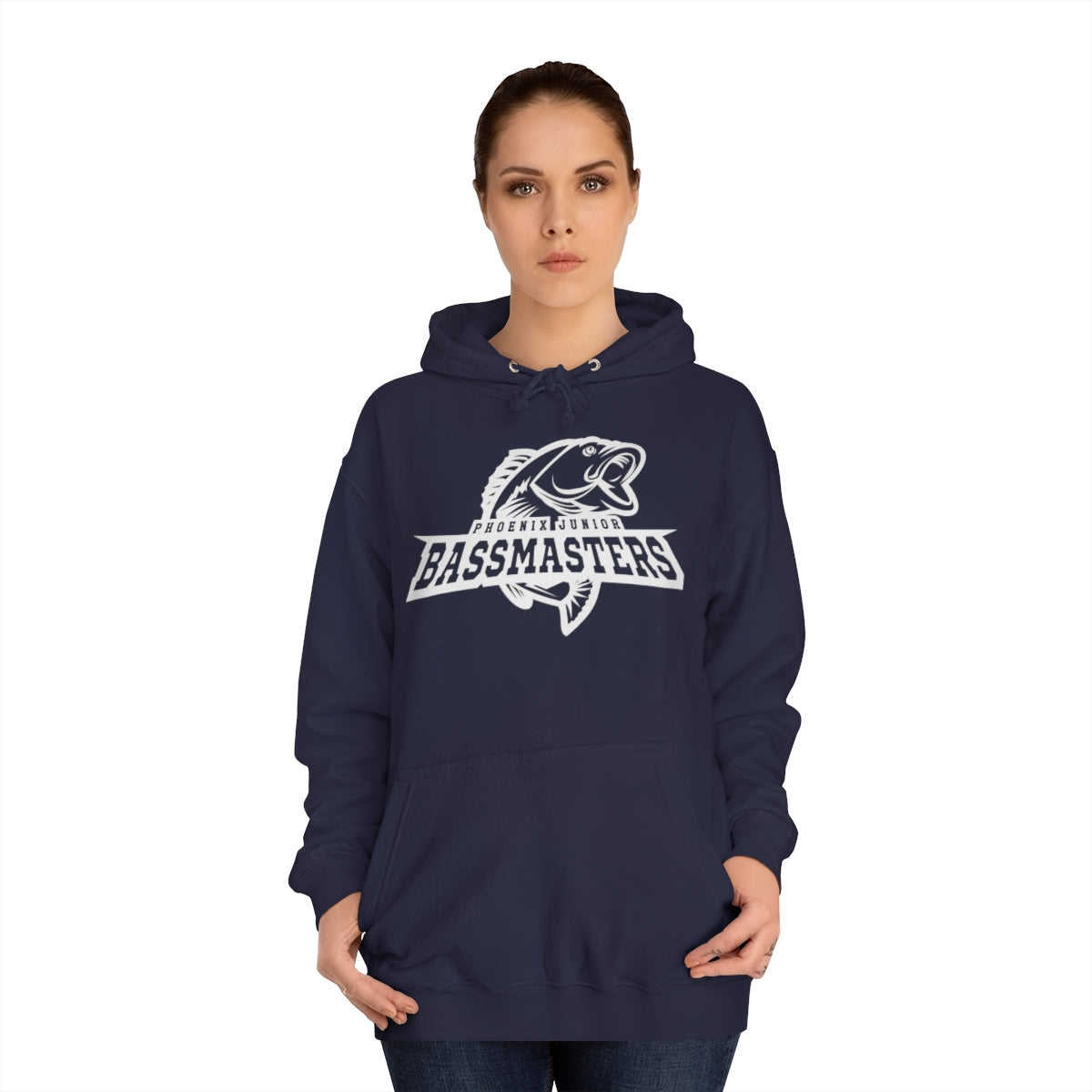 Junior Bassmasters Adult Hoodie - White Logo