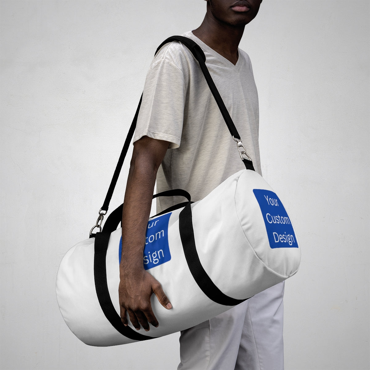 Duffel Bag with All Over Print or Custom Design Placement