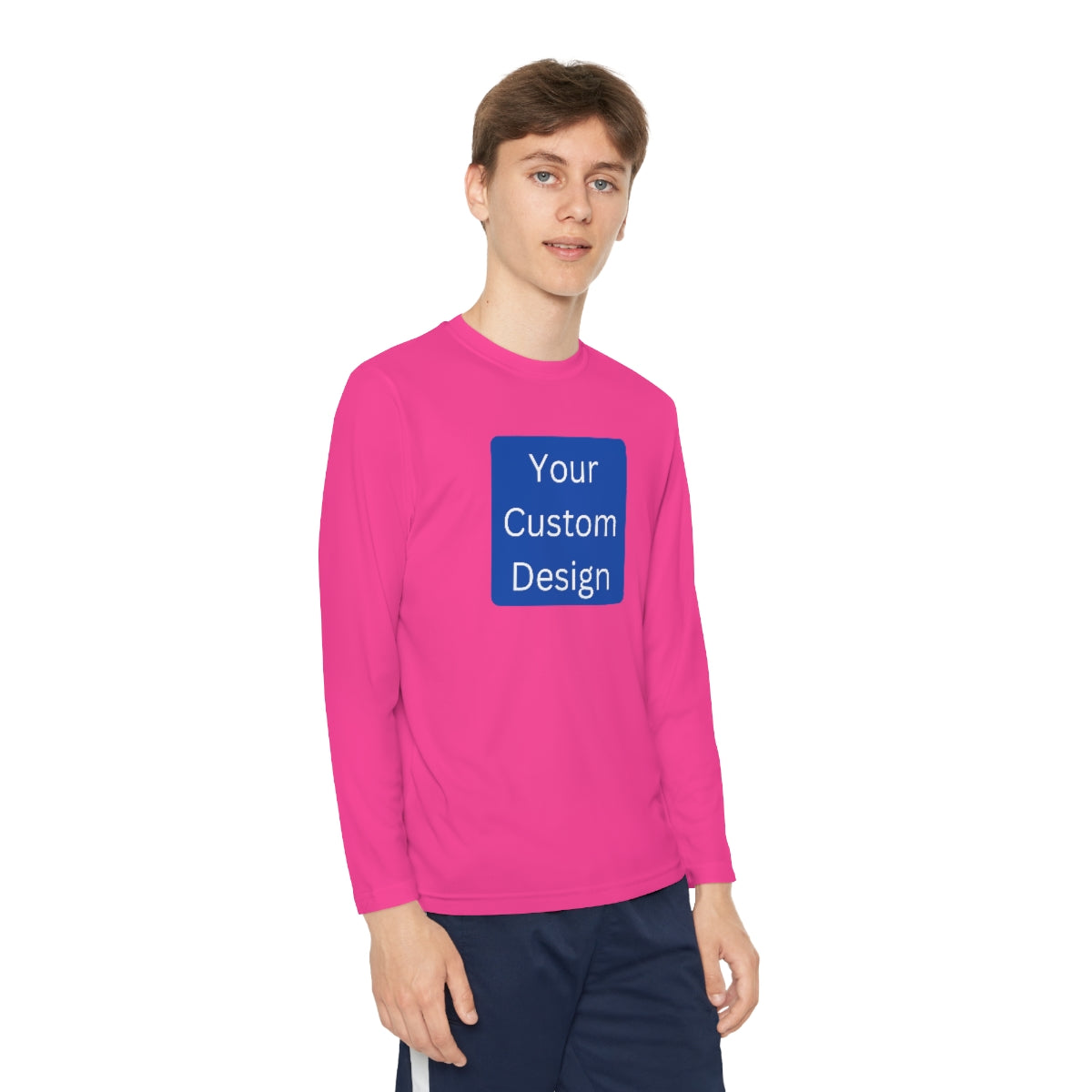 Youth Long Sleeve Competitor Tee (Front Design Only)