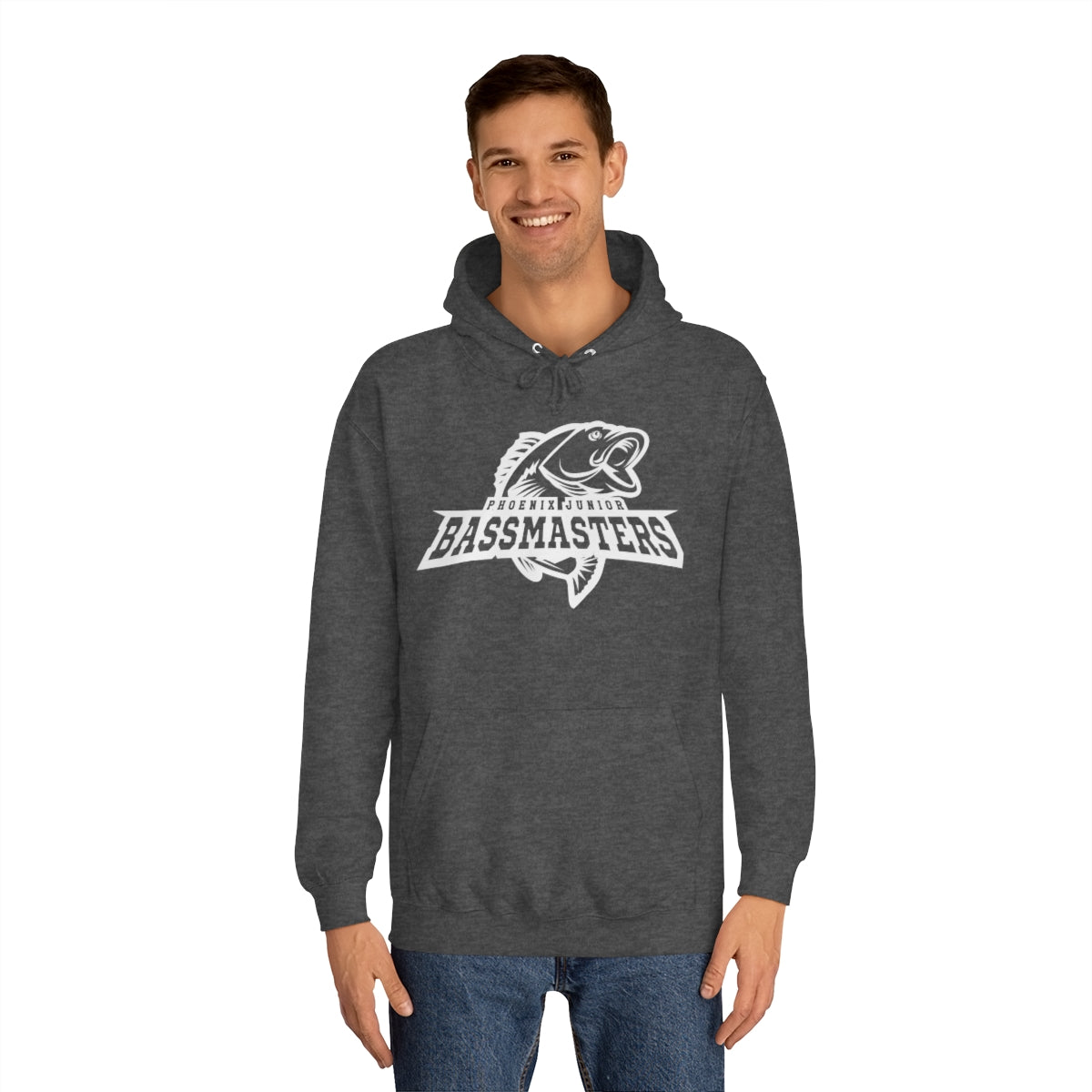 Junior Bassmasters Adult Hoodie - White Logo