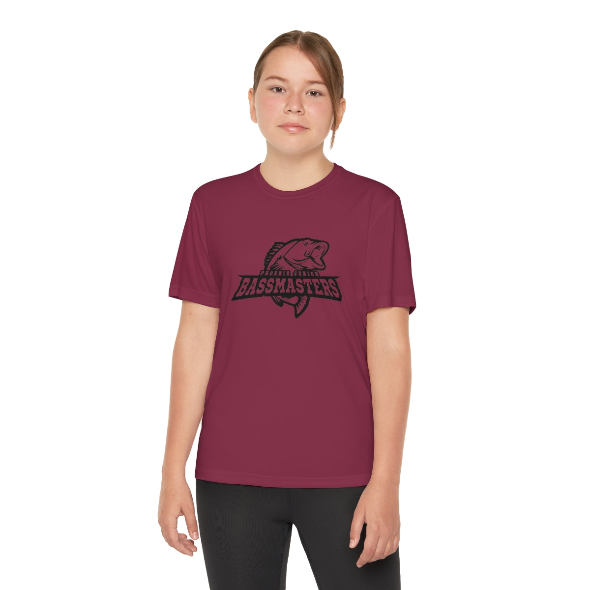Junior Bassmasters Youth Dry Fit Tee - Black Logo