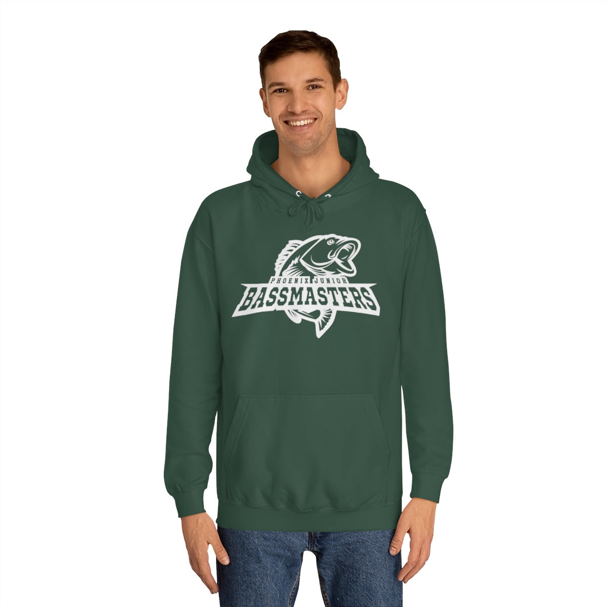 Junior Bassmasters Adult Hoodie - White Logo